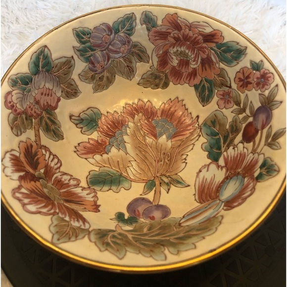 Vintage Enameled Bowl Andrea by Sadek Decorative Bowl - Picture 3 of 14